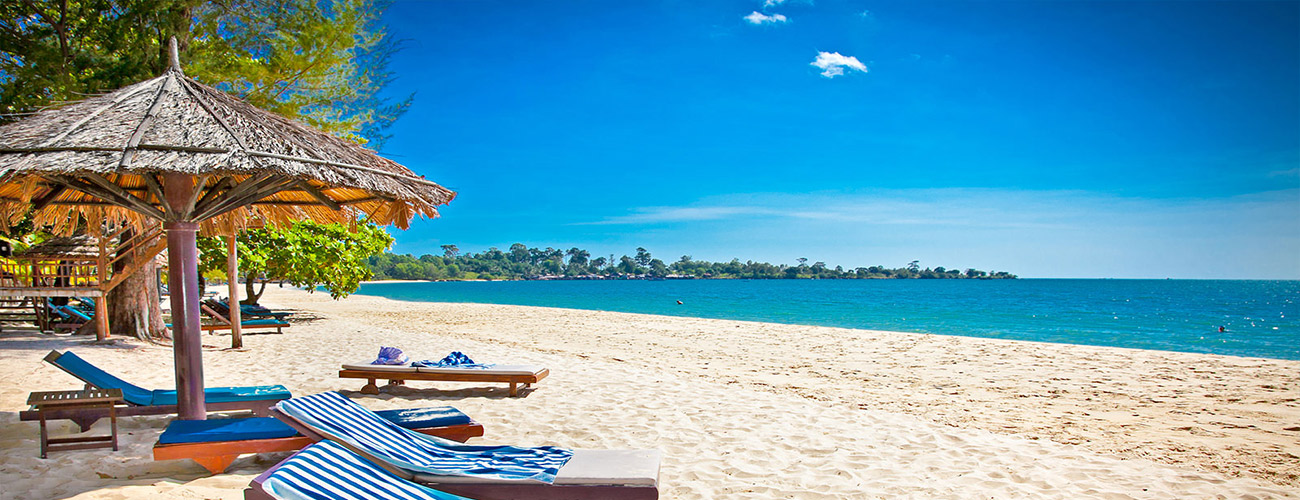 Relax on the beach at Sihanoukville